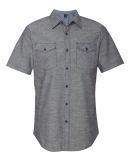 Burnside 9255 Chambray Short Sleeve Shirt Dark Denim