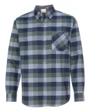 Weatherproof 164761 Vintage Brushed Flannel Long S Navy/ Green