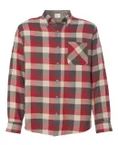 Weatherproof 164761 Vintage Brushed Flannel Long S Black/ Red