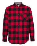 Weatherproof 164761 Vintage Brushed Flannel Long S Crimson/ Black