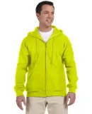 Gildan G126 9.3 oz. Ultra Blend® 50/50 Full-Zip H in Safety green