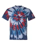 Dyenomite 200TD Short Sleeve Rainbow Cut-Spiral T- in Americus