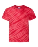 Dyenomite 20BTS Youth One Color Tiger Stripe T-Shi in Red