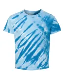 Dyenomite 20BTS Youth One Color Tiger Stripe T-Shi in Royal