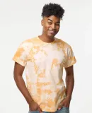 Dyenomite 200CR Crystal Tie Dyed T-Shirts in Tangerine