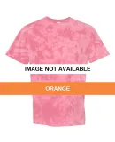 Dyenomite 20BCR Youth Crystal Tie Dye T-Shirt Orange