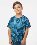 Dyenomite 20BCR Youth Crystal Tie Dye T-Shirt in Navy