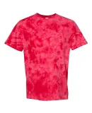 Dyenomite 20BCR Youth Crystal Tie Dye T-Shirt in Red