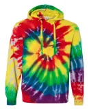 Dyenomite 854MS Multi-Color Spiral Pullover Hooded in Michelangelo spiral