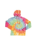 Dyenomite 854MS Multi-Color Spiral Pullover Hooded in Aerial spiral