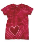 Dyenomite 150HT Women's 30s Ringspun Heart Tee Red