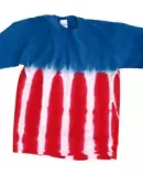 Dyenomite 20BUS Youth Flag Tie Dye T-Shirt Royal