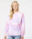 Dyenomite 240MS Spiral Tie Dye Long Sleeve in Sweetheart