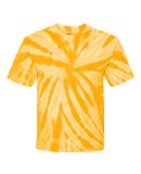 Dyenomite 600TT Tie-Dye Performance T-Shirt Gold