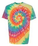 Dyenomite 650VRX Vintage Festival T-Shirt in Classic rainbow spiral