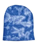 Dyenomite 870VR Tie-Dyed 12 Inch Knit Beanie Royal Crystal