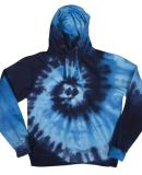 Dyenomite 854BTI Youth Tide Tie Dye Hoodie Blue