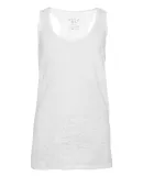 Blue 84 JBTT Juniors' Burnout Tank Top with a Pock White