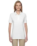 Jerzees 537WR Easy Care Women's Pique Sport Shirt in White