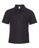 Jerzees 537YR Easy Care Youth Pique Sport Shirt Black