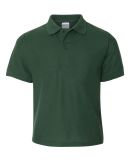 Jerzees 537YR Easy Care Youth Pique Sport Shirt Forest Green