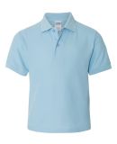 Jerzees 537YR Easy Care Youth Pique Sport Shirt Light Blue
