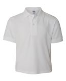 Jerzees 537YR Easy Care Youth Pique Sport Shirt White