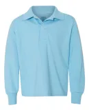 Jerzees 437YLR SpotShield Youth Long Sleeve Sport  Light Blue