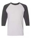 Jerzees 601RR Dri-Power Active Triblend Baseball R White Heather/ Black Heather