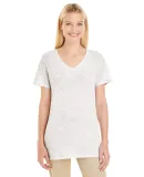 Jerzees 601WVR Women's Tri-Blend V-Neck Short Slee Oatmeal Fleck