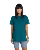 Delta 12601 Soft Spun Pepper Heather Tee in Cyan pepper heather