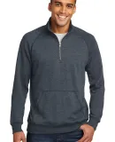 236 DM392 District Made Mens Lightweight Fleece 1/ Hthrd Navy