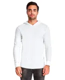 Next Level 8221 Unisex Thermal Hoody WHITE/ HTHR GRAY