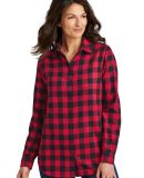 242 LW668 Port Authority Ladies Plaid Flannel Tuni in R/bkbfflck