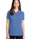 242 LK8000 Port Authority Ladies EZCotton Polo in Blue heather