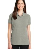242 LK8000 Port Authority Ladies EZCotton Polo in Oxford heather
