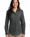 242 LW100 Port Authority Ladies Long Sleeve Carefr in Graphite