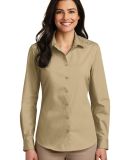 242 LW100 Port Authority Ladies Long Sleeve Carefr in Wheat