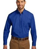 Port Authority W100  Long Sleeve Carefree Poplin S in True royal