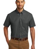 242 W101 Port Authority Short Sleeve Carefree Popl in Graphite