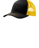 242 C112 Port Authority Snapback Trucker Cap in Black/gold