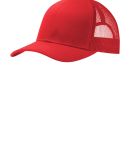 242 C112 Port Authority Snapback Trucker Cap in True red