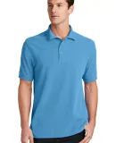 244 KP1500 Port & Company Ring Spun Pique Polo Aquatic Blue