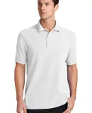 244 KP1500 Port & Company Ring Spun Pique Polo White