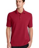 244 KP1500 Port & Company Ring Spun Pique Polo in Red