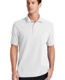 244 KP1500 Port & Company Ring Spun Pique Polo in White