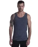 Men's Indigo Striped Tank in Dark indigo