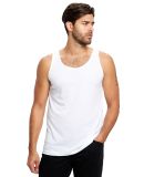 US Blanks US2408 /Unisex Poly/Cotton Tank in White