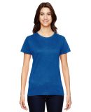 Anvil 880 by Gildan Women's Lightweight T-Shirt in Neon blue