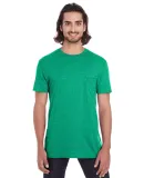 ANVIL 983 Lightweight Pocket T-Shirt in Heather green